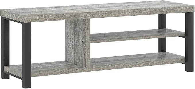 FOLUBAN Shoe Storage Bench, Rustic Wood Entryway Bench - Image 9