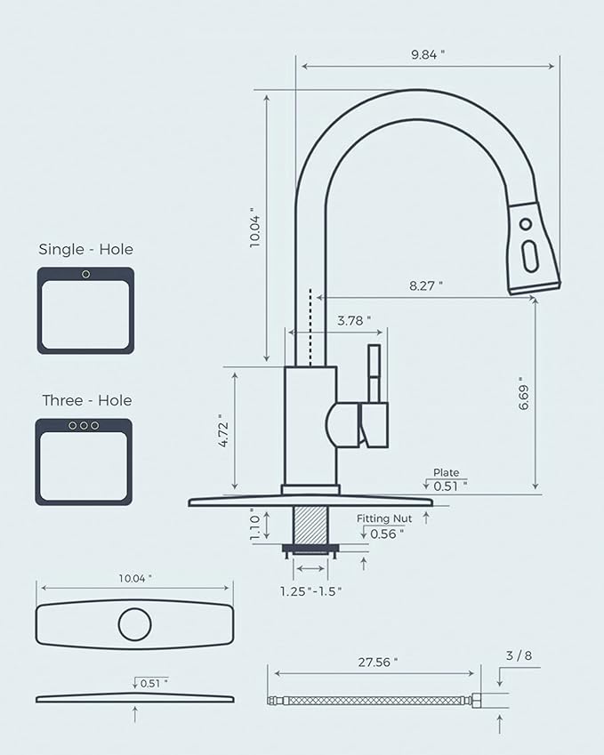 FORIOUS Gold Kitchen Faucet - Image 6