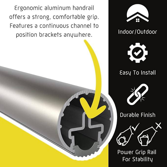 Promenaid 1.5ft Flush Handrail Kit - Image 3