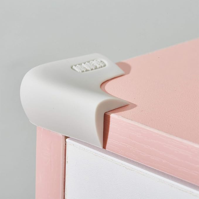 Food-Graded Silicone Corner Protectors, Baby Proofing Table Edge Guards by Angloria
