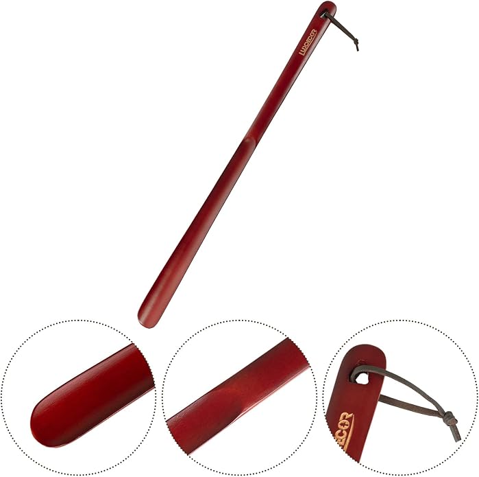 Luxdecor Long Handled Wooden Shoehorns-24in Wooden Long Handle Shoe Horn - Image 3