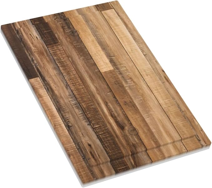 Rustic Brown Wood Splicing Vintage Dark Oak Print Light Switch Cover Plate 1 - Image 3