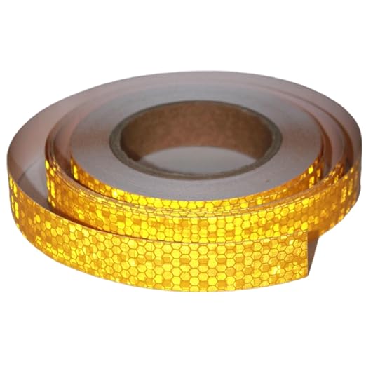 Yellow Reflective Tape Outdoor Waterproof 1 inch, High Visibility Hazard by tuyrchu