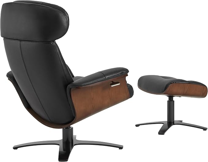 CHITA Genuine Leather Reclining Swivel Chair - Image 6
