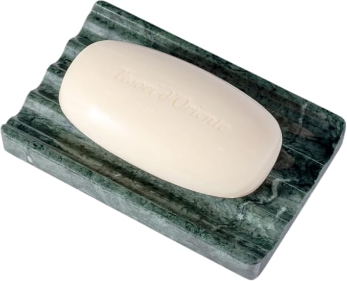 Soap Holder, Marble Soap Dish for Shower, Easy Cleaning Soaps Saver for Kitchen - Image 5