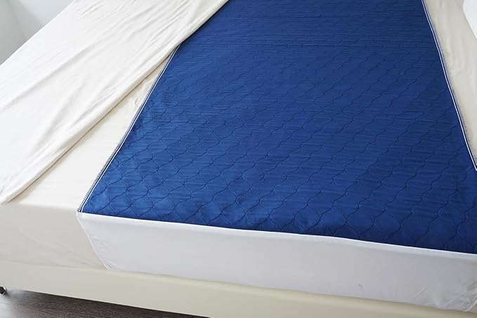 Pack of 2 Cotton Top-Layer Reusable Tuckable Underpads 34"X60" Incontinence Bed - Image 6