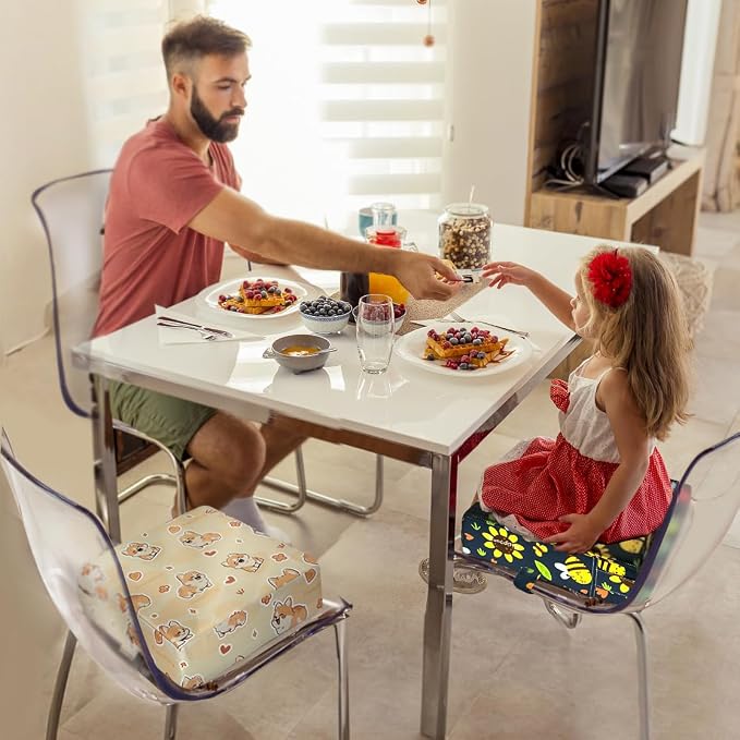 Toddler Booster Seat for Dining Table, Portable Booster Seat for Kitchen Chair - Image 3