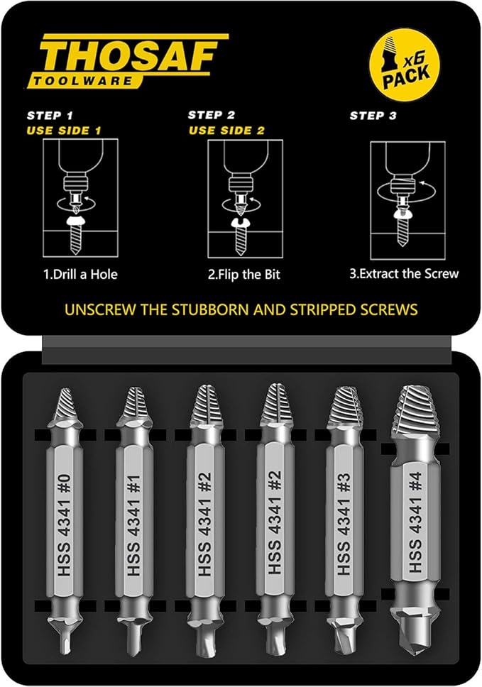 Gifts for Men, Damaged Screw Extractor Set-Valentines Day Gifts for Him Men by THOSAF