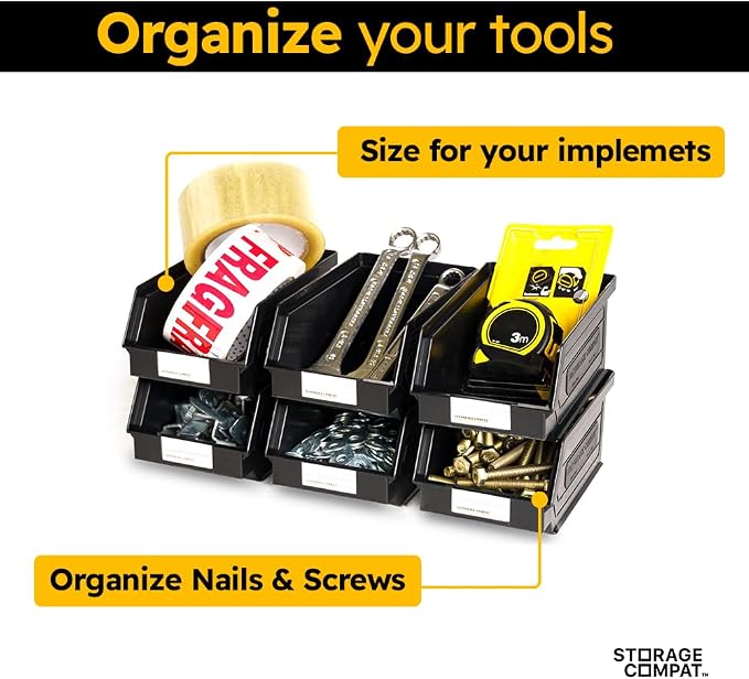 Plastic Storage Bins, Storage Organizer Bin - Image 7