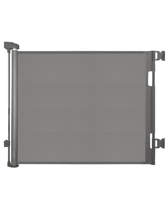 Retractable Baby Gate for Stairs – 33” Height, Expands up to 55” Width – Safety by Dearlov