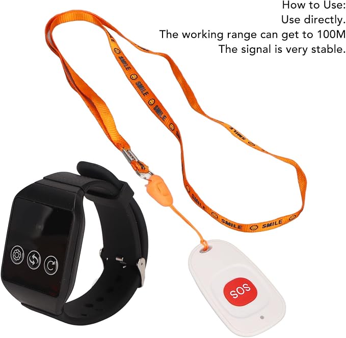Caregiver Pager, Wireless Nurse Alert System, SOS One Touch Call IPX7 Water - Image 5