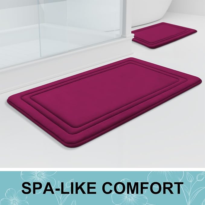 Grandaily Memory Foam Bath Mat Rug 36x24, Ultra Soft, Non-Slip and Absorbent - Image 7