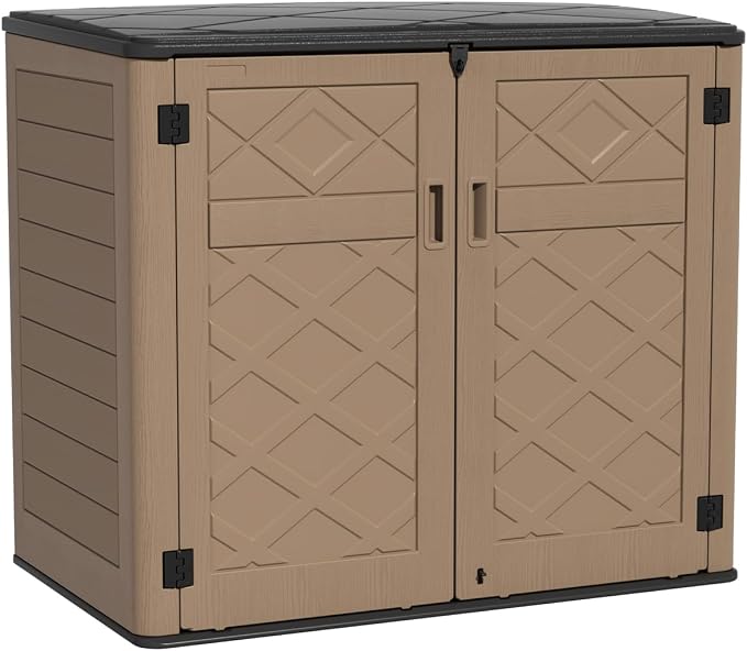 KINYING Larger Outdoor Storage Shed Weather Resistance, Resin Sheds & Outdoor by KINYING