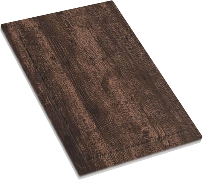 Light Switch Cover Plate Rustic Dark Brown Wood Grain 1 Gang No Device Blank - Image 3
