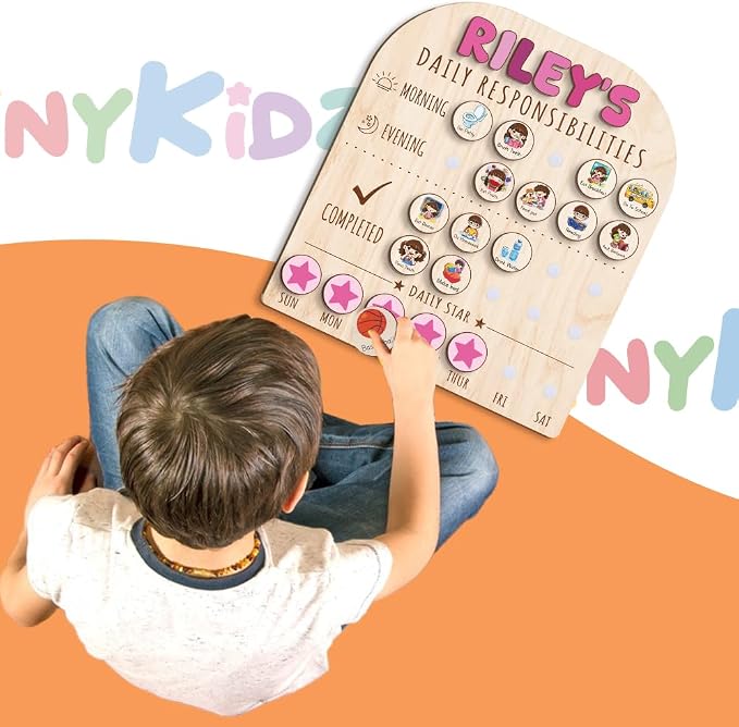 Personalized Wooden Chore Chart - Image 8
