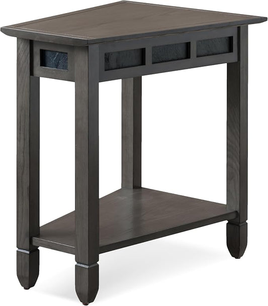 Leick Home 10056-GR Slate Recliner Wedge Table by LeickFurniture