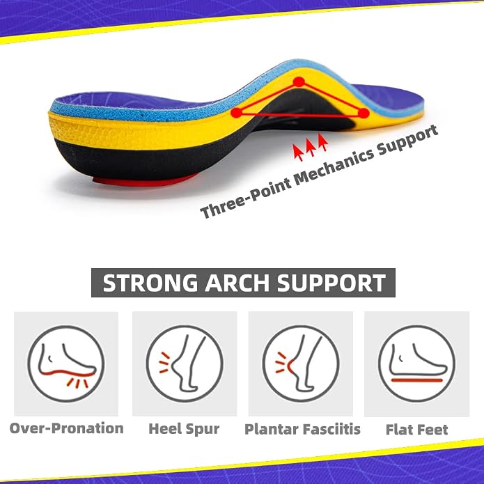 VALSOLE Heavy Duty Support Pain Relief Orthotics - Image 3