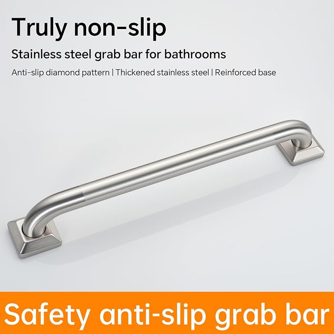 joyrain 500lb Capacity Stainless Steel Grab Bar - Image 2