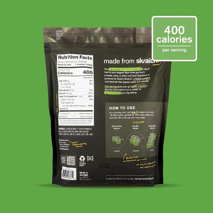 Skratch Labs Super High-Carb Hydration Powder | Carbohydrate Powder - Image 2
