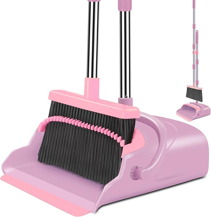 kelamayi Broom and Dustpan Set for Home, Indoor&Outdoor Sweeping, Stand Up - Field & Grace