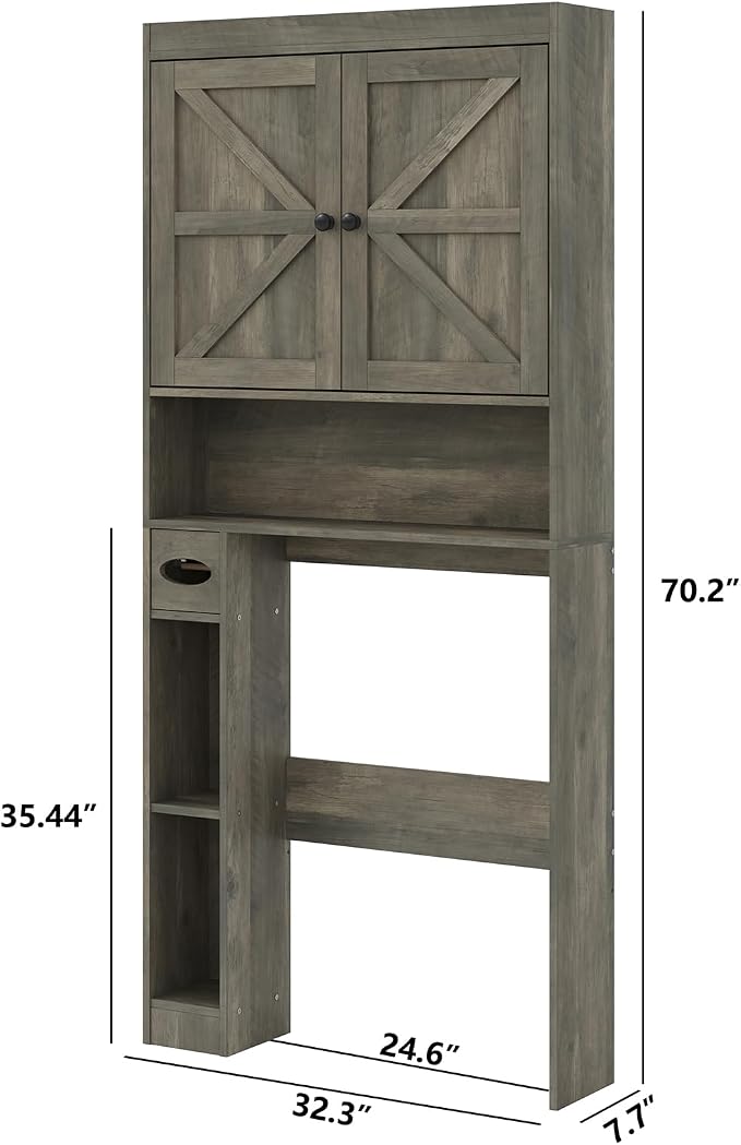 Furnideco 32.3''W Over The Toilet Storage Cabinet - Image 2