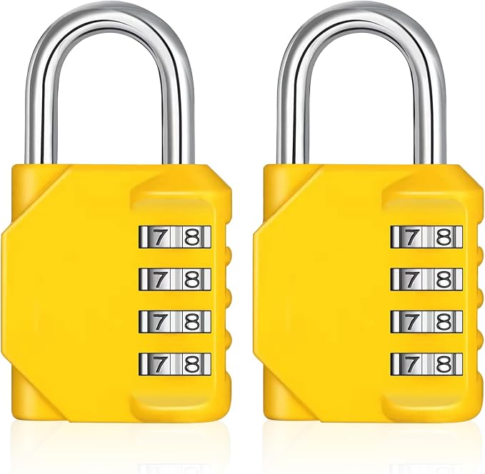 ZHEGE Combination Lock Outdoor 2 Pack, 4 Digit Resettable Weatherproof by ZHEGE