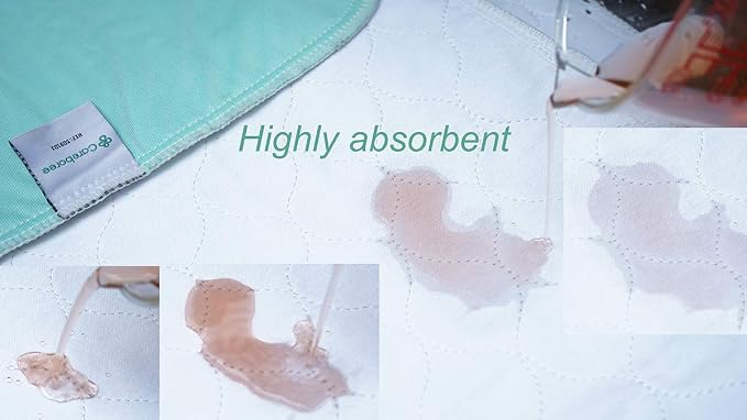 Pack of 2 Cotton Top-Layer Reusable Tuckable Underpads Incontinence Bed Pads - Image 5