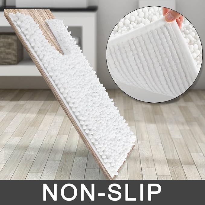 Yimobra Toilet Rugs U Shaped 24x20, Soft Comfortable Absorbent Chenille Toilet - Image 4