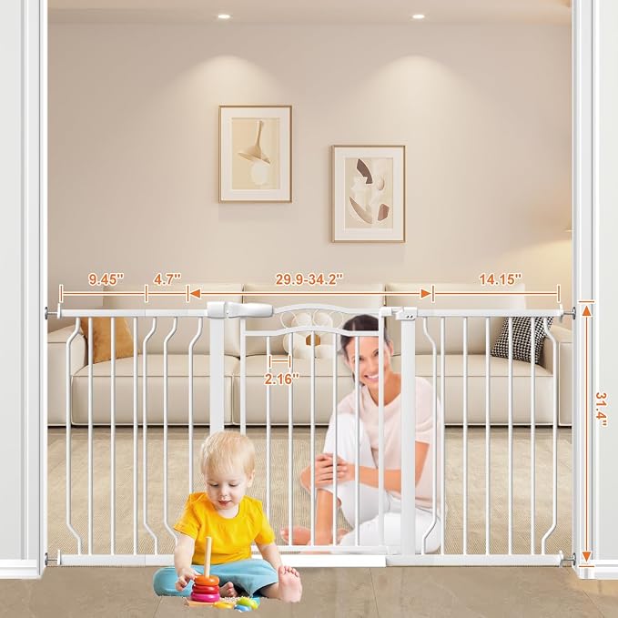 53.1-62.2" Extra Wide Baby Gate - Image 7
