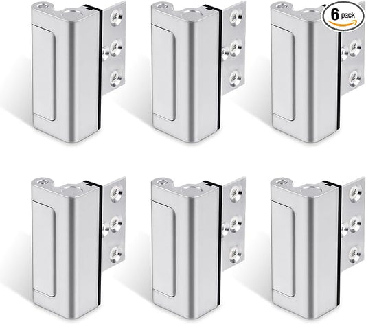 6PACK Home Security Door Reinforcement Lock Childproof, Add High Security to by GreaTalent