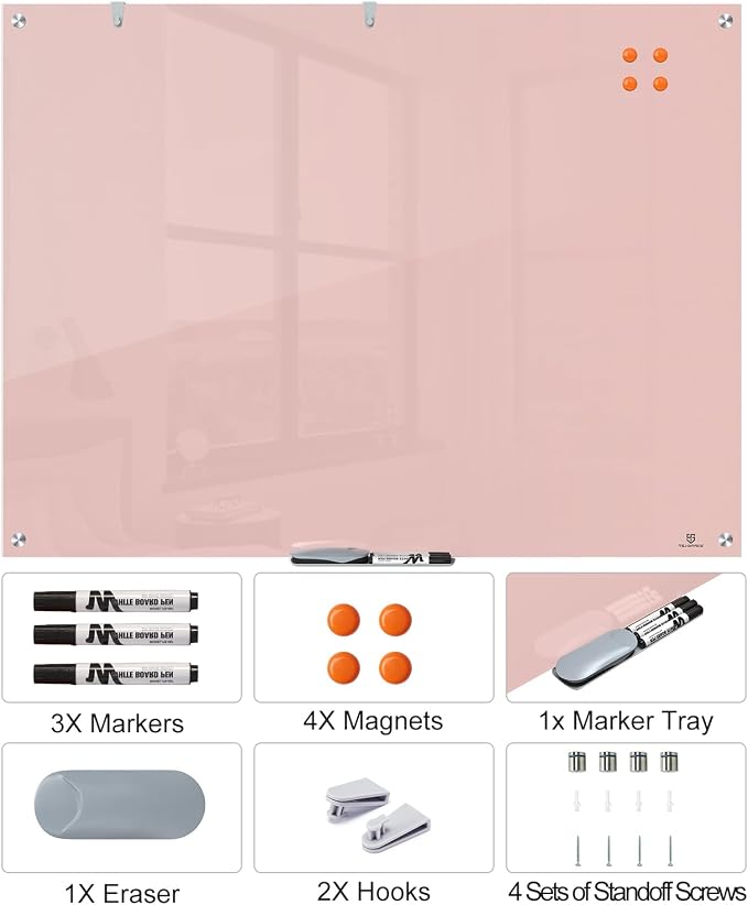 TSJ OFFICE Glass Dry-Erase Board - Image 4