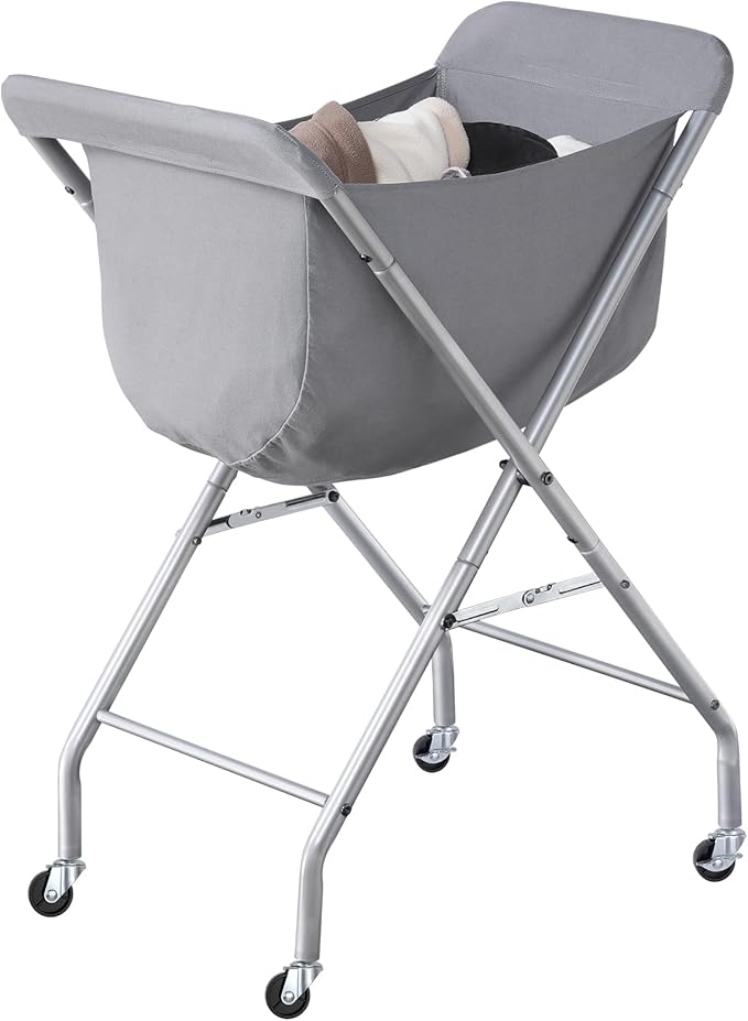 ELYKEN Laundry Cart with Wheels, 32”H Easy Rolling Laundry Hamper with - Field & Grace