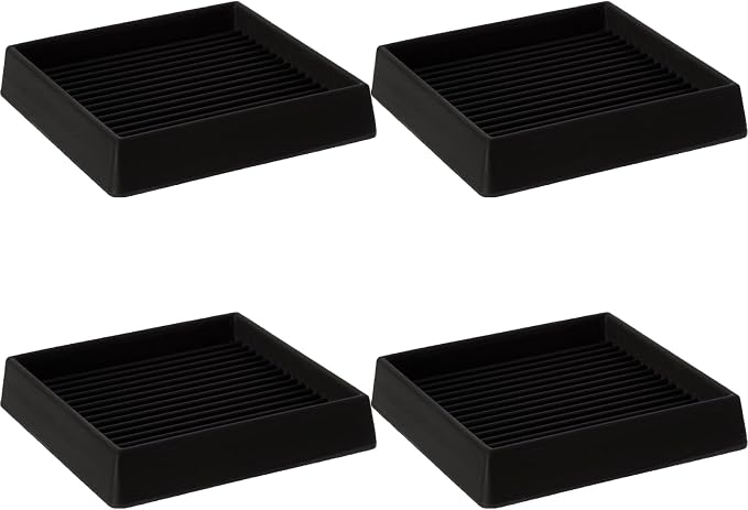 5X5 Rubber Caster Cups, Non Slip Furniture Pads, Anti-Slip Gripper, Anti Skid by VOCOMO