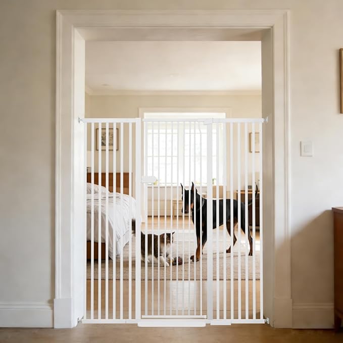 Lumizone Extra Tall Cat Gate 55.12" High Pressure Mounted Extra Wide 2025 New by Lumizone