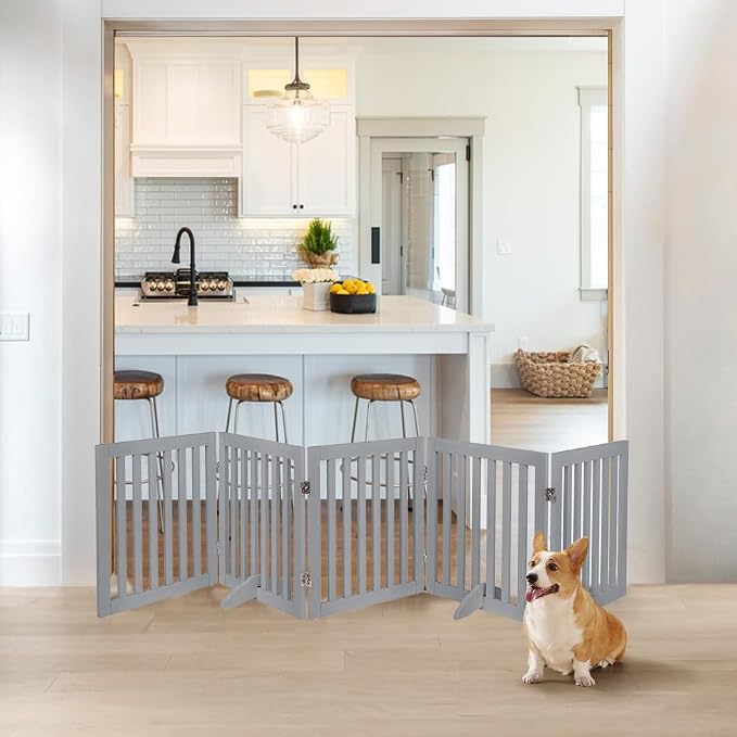 unipaws 24”H Free Standing Pet Gate - Image 3