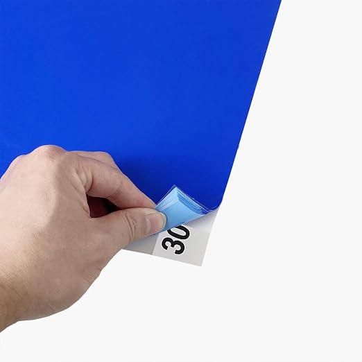 Sticky mat with Adhesive, 180 Sheets, Tacky pad 24" x 36", 6 Packs of 30 Blue - Image 7
