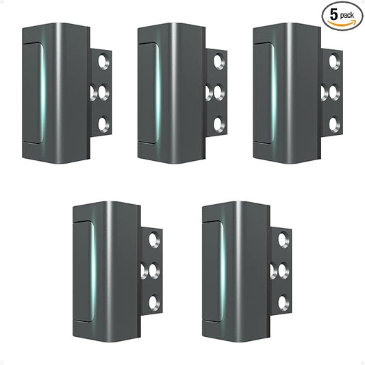 5Pack Home Security Door Reinforcement Lock Childproof, Door Lock by GreaTalent
