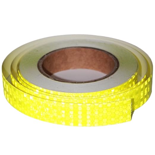Industrial Reflective Tape Fluorescent Yellow Outdoor Waterproof 1 inch by tuyrchu