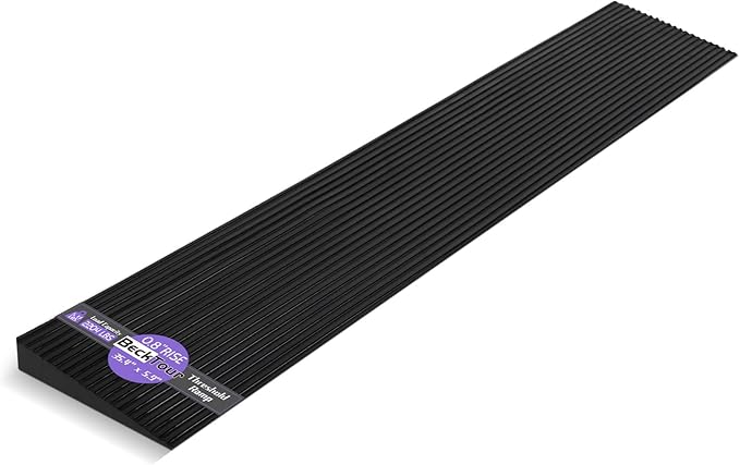 0.8" Rise Threshold Ramp for Doorways, 2204 LBS Capacity Rubber Threshold Ramp by BeckTour