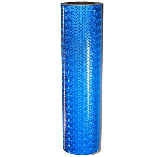 Industrial Reflective Tape Blue 8 inch Wide, Outdoor Waterproof Hazard by tuyrchu