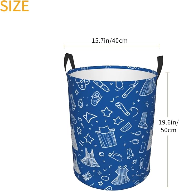 Laundry Basket Colorful Lin Collapsible Large Capacity, Dirty Clothes Basket - Image 6