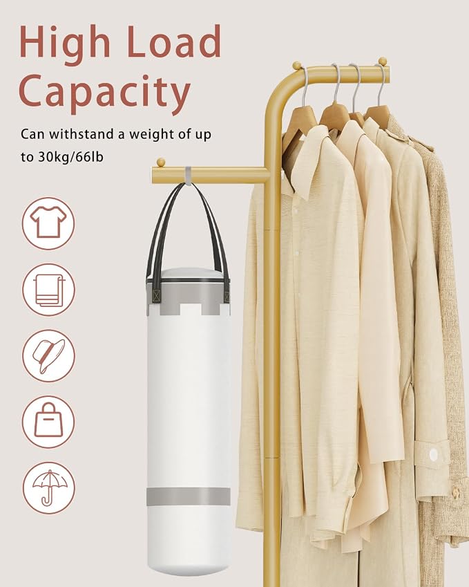 Coat Tree Freestanding, Modern Sturdy Clothes Hanger - Image 4