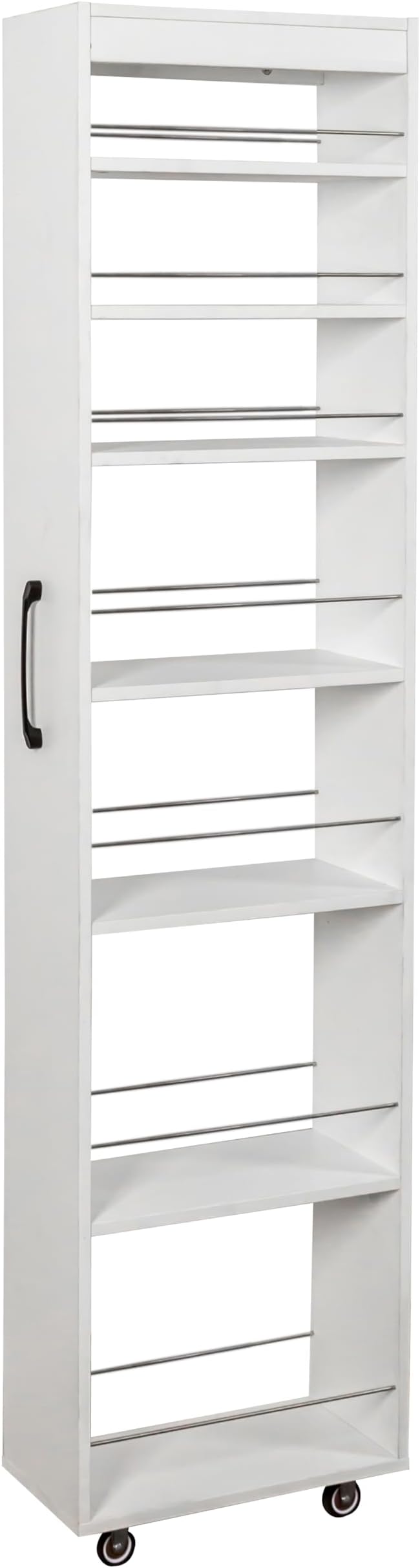 7-Tier Slim Rolling Pantry Storage Cart, Storage Shelving Rack Next to Fridge - Image 7