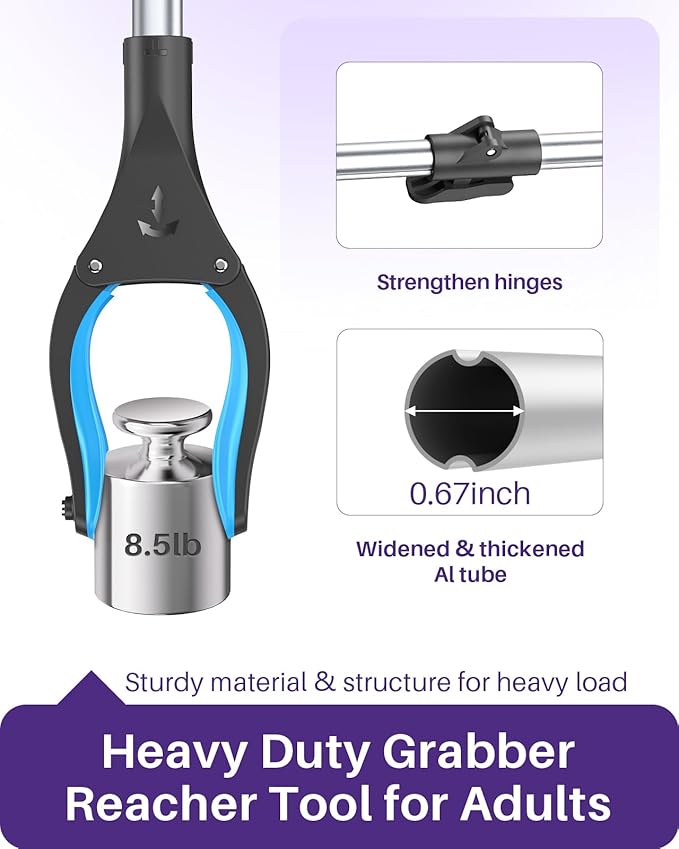 KEKOY Pro 40-inch Reacher Grabber Pickup Tool, Heavy Duty Grabbers - Image 2