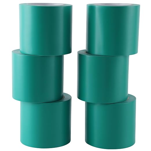 Lichamp 6 Rolls Vinyl Tape, Premium Safety Marking and Traffic Floor Marking by Lichamp