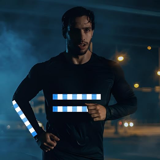 Blue and White Reflective Tape Outdoor Waterproof 1 inch X 66 feet, High - Image 8