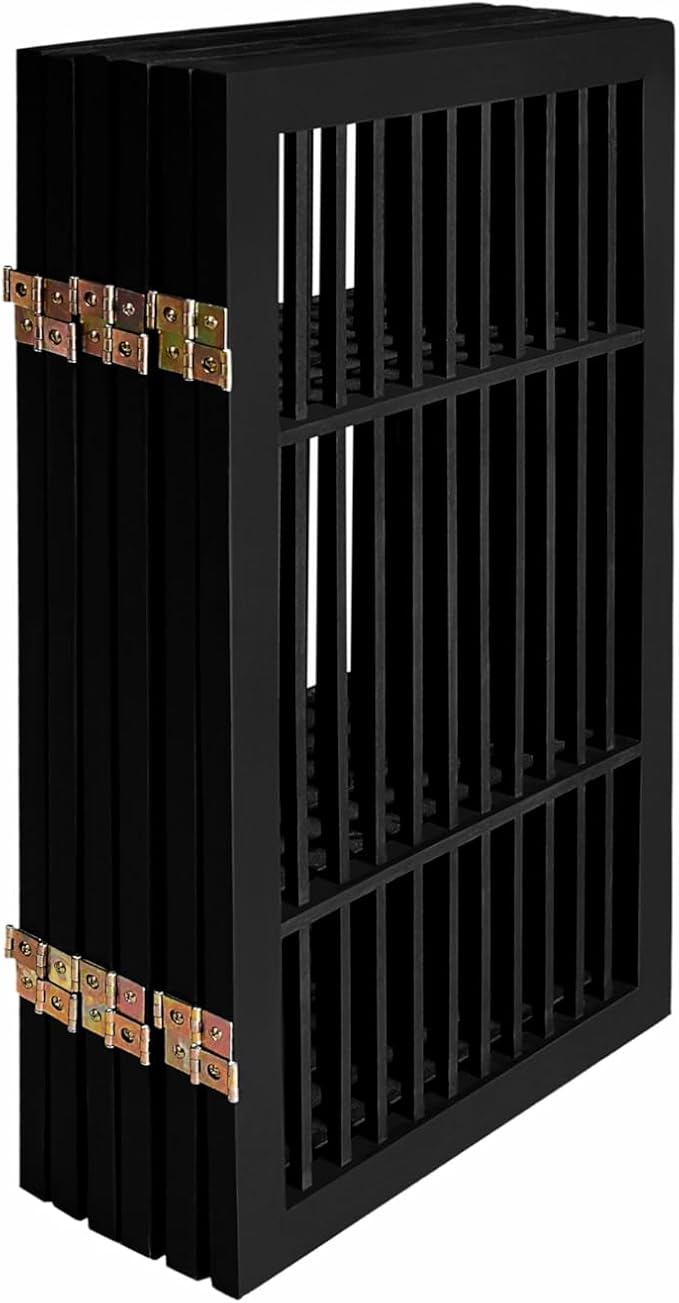 Pet Dog Gate Strong and Durable Freestanding Folding Acacia Hardwood Portable - Image 4
