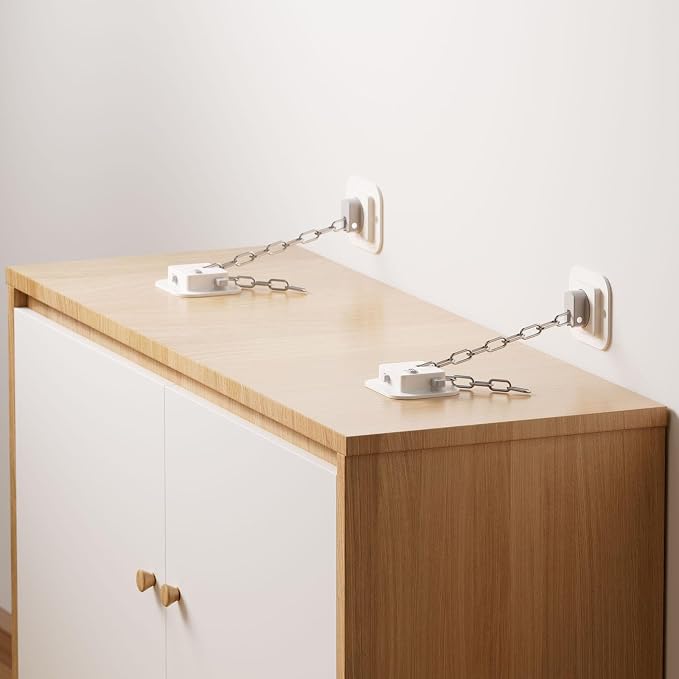 YEYA Upgraded Anti-Tip No Drill Furniture Anchor - Image 3