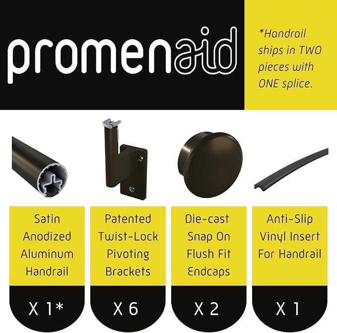 Promenaid 17ft Flush Handrail Kit - Image 2