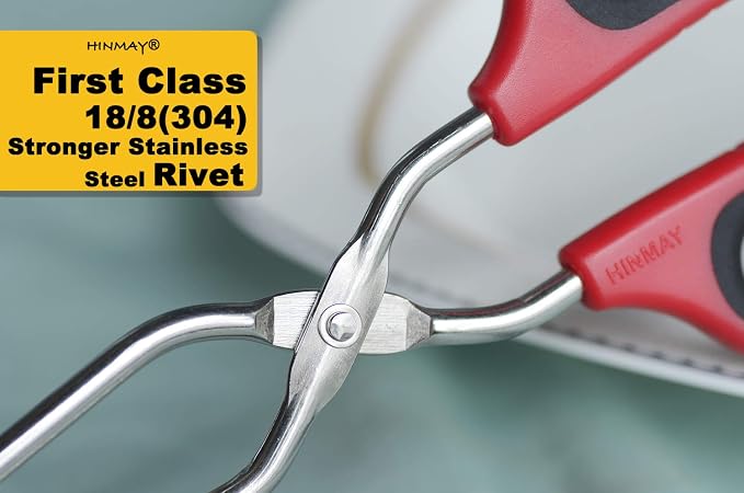 Stainless Steel Scissor Tongs 10-Inch and 12-Inch Set - Image 3